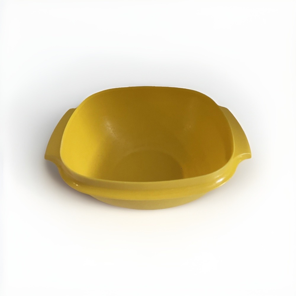Vintage Tupperware Servalier Bowl #836-2 Square Container 1970's Retro Disco